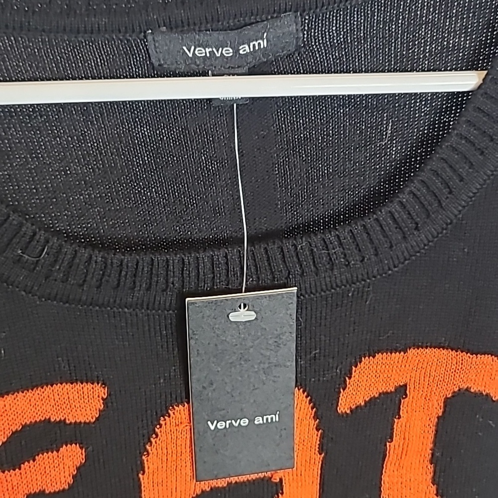 Verve Ami Halloween Sweater "Eat Drink & Be Scary" 3x - Picture 2 of 4